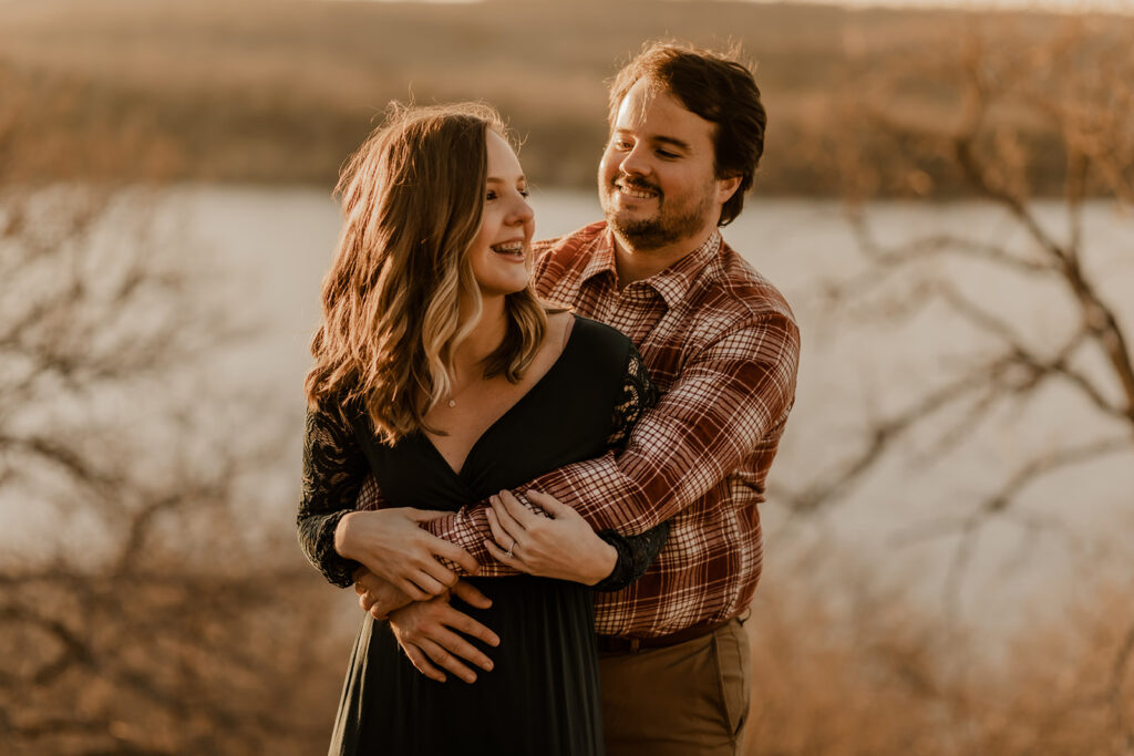 serving my clients: engagement photos at Mineral Wells State Park