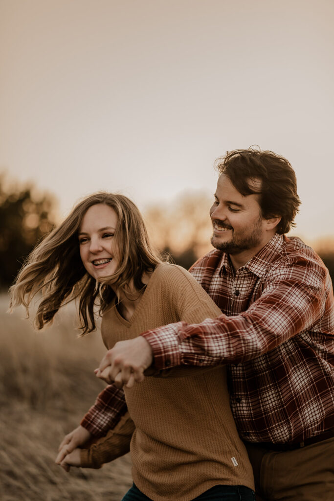 Candid Photography of Couple during Engagement Session 