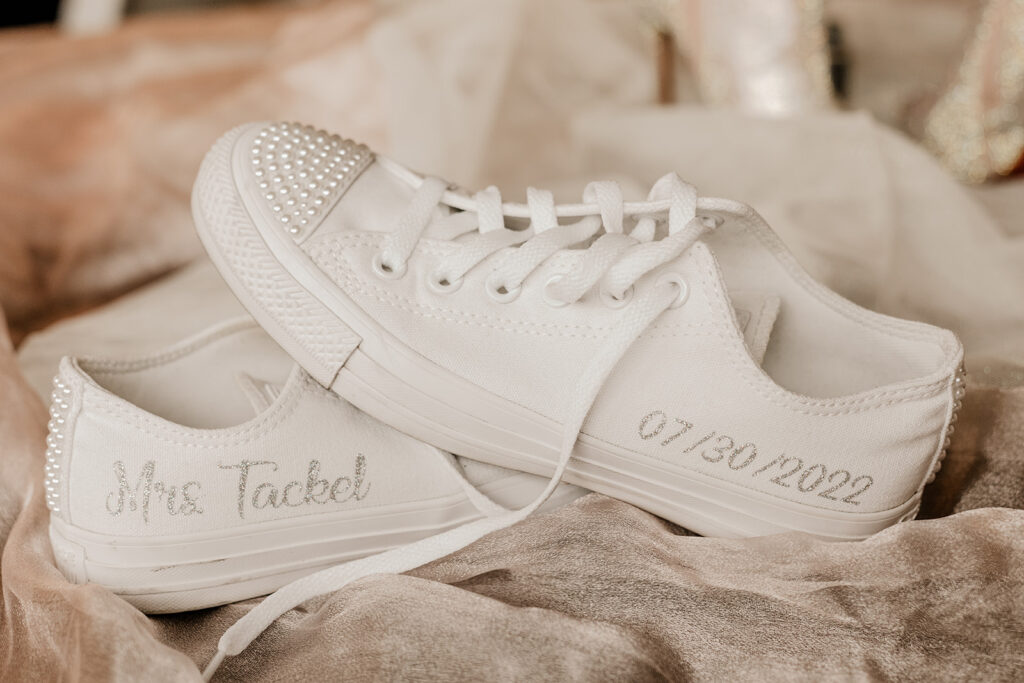 White converse wedding shoes 